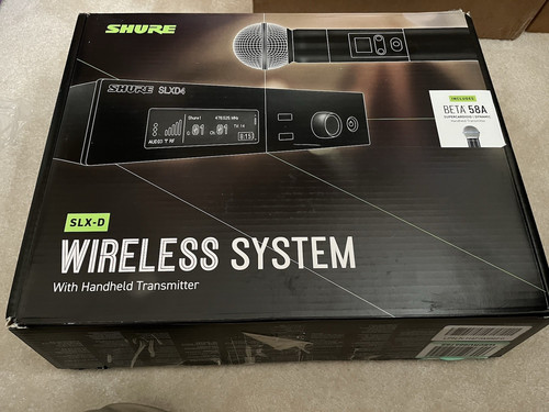 Shure slxd4 b58 wireless mic - wireless,